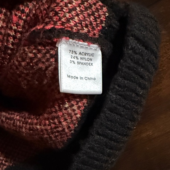 Peyton Jensen Leopard Print Sweater Evereve Red Black - Picture 6 of 6